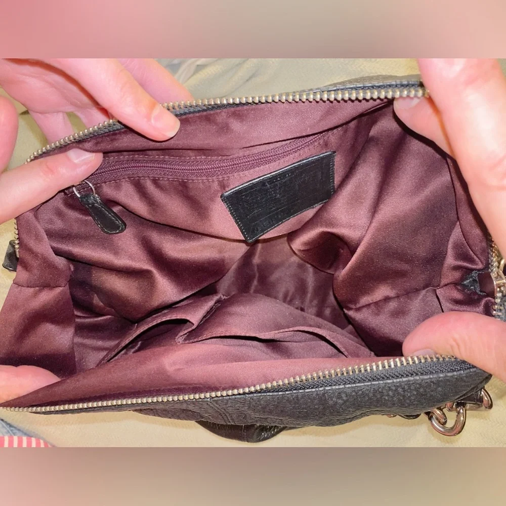 Coach Brooke Hobo Slouchy Bag Medium Black Leather